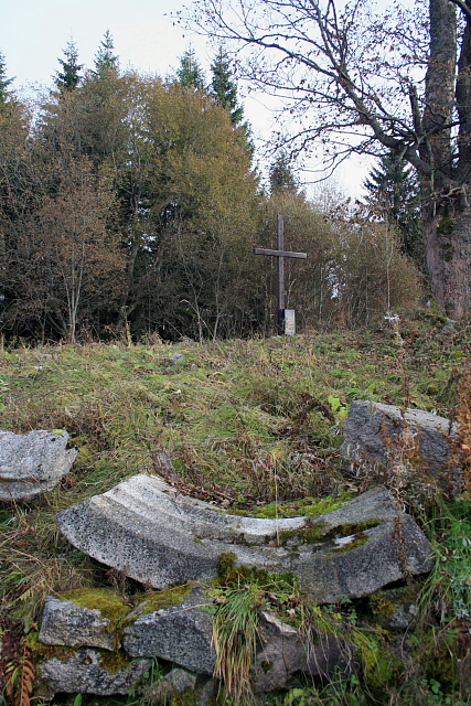 Knížecí pláně - ruiny kostela  (Fürstenhut - Kircheruinen)
