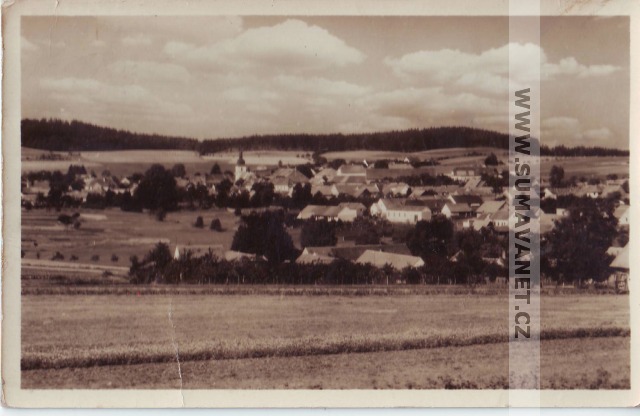 Chudenice od východu 1958
