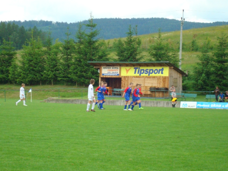 Z utkání Ústí nad Labem - Klatovy (po vstřelení druhé branky Z.Cibulkou )
